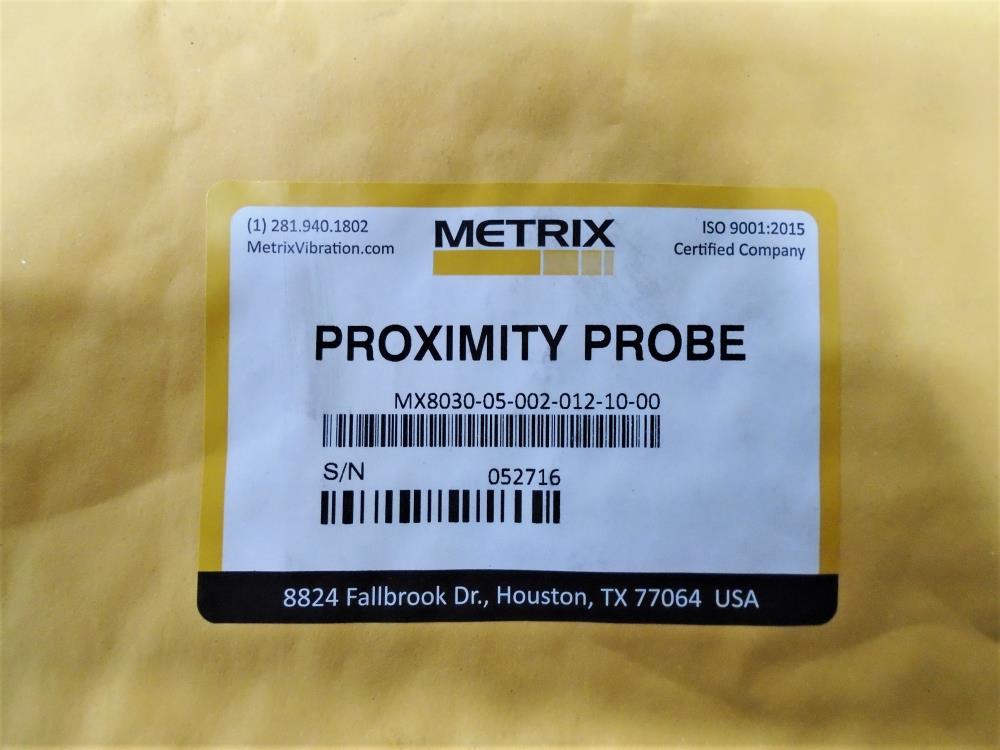 Metrix Proximity Probe, 1 Meter Length Cable MX8030-05-002-012-10-00